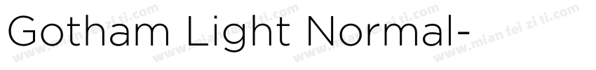 Gotham Light Normal字体转换